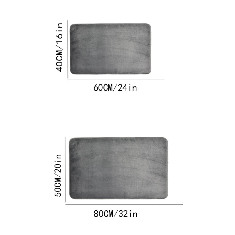 Tapis de bain bleu pétrole taille