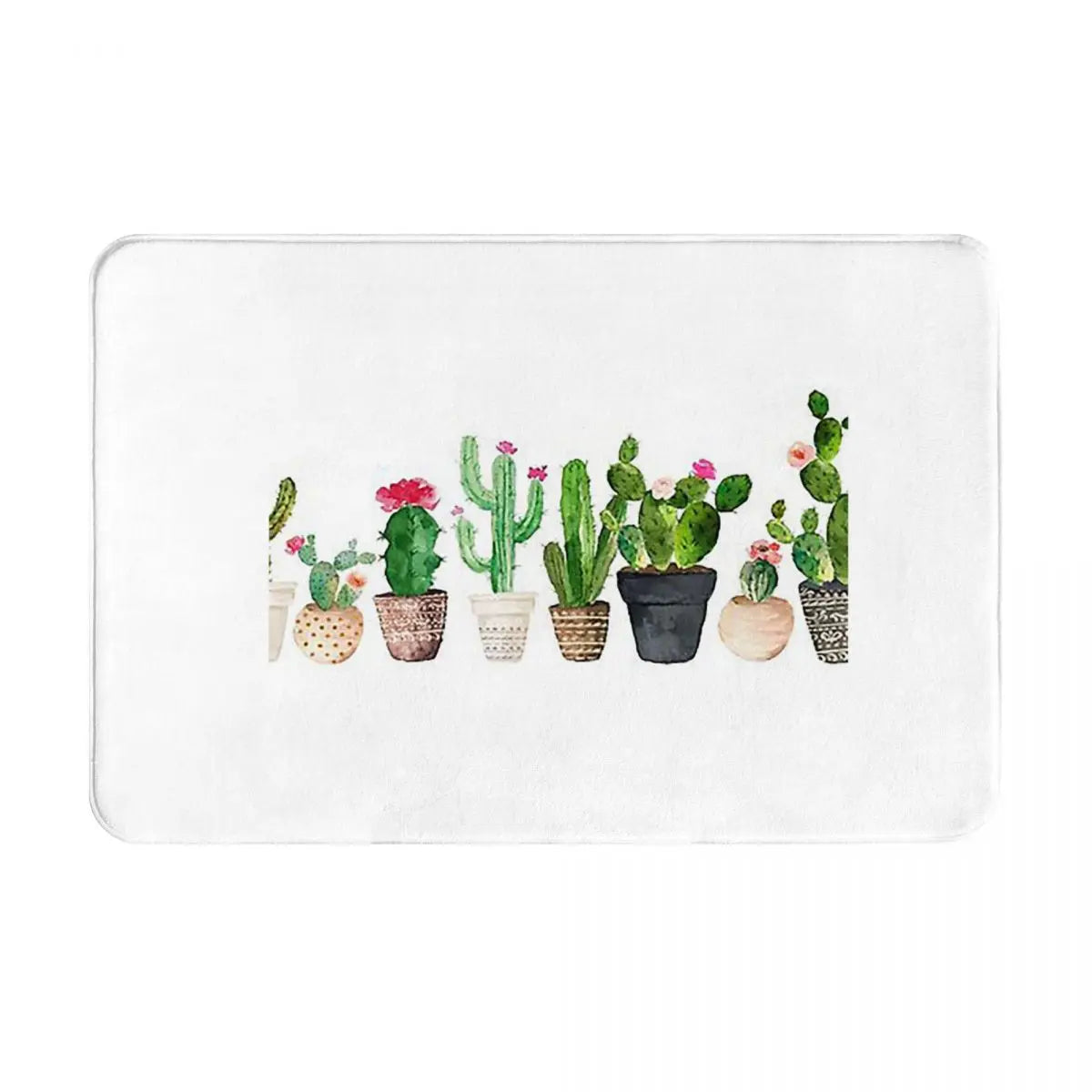 Tapis de bain cactus  plantes