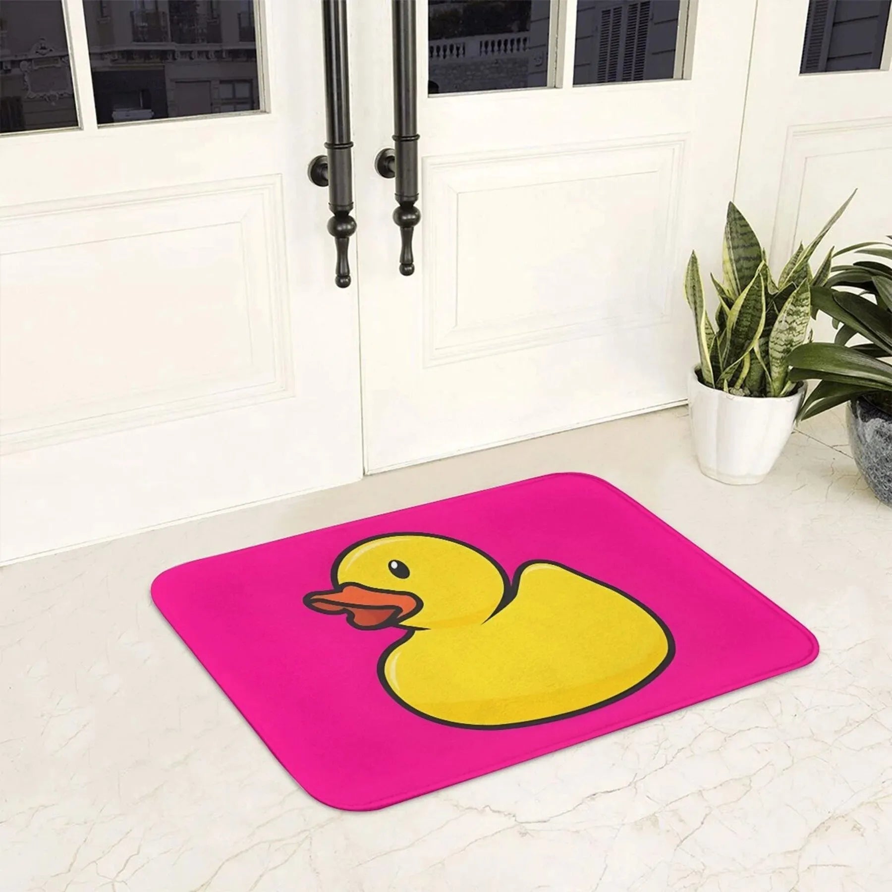 Tapis de bain canard jaune