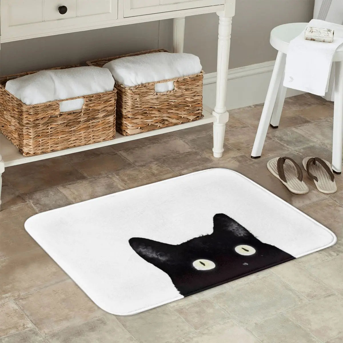 Tapis de bain chat
