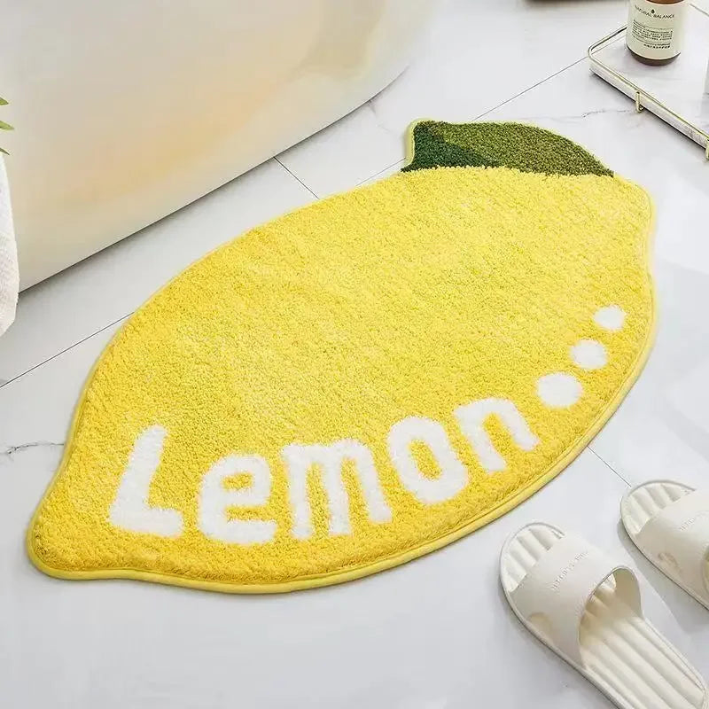 Tapis de bain citron