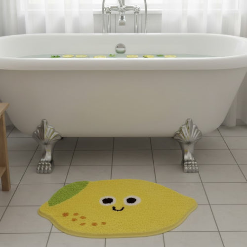 Tapis de bain citron yeux 