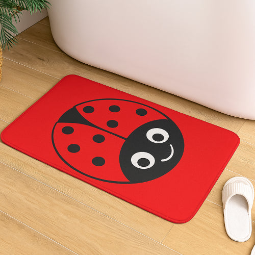 Tapis de bain coccinelle chaussures 