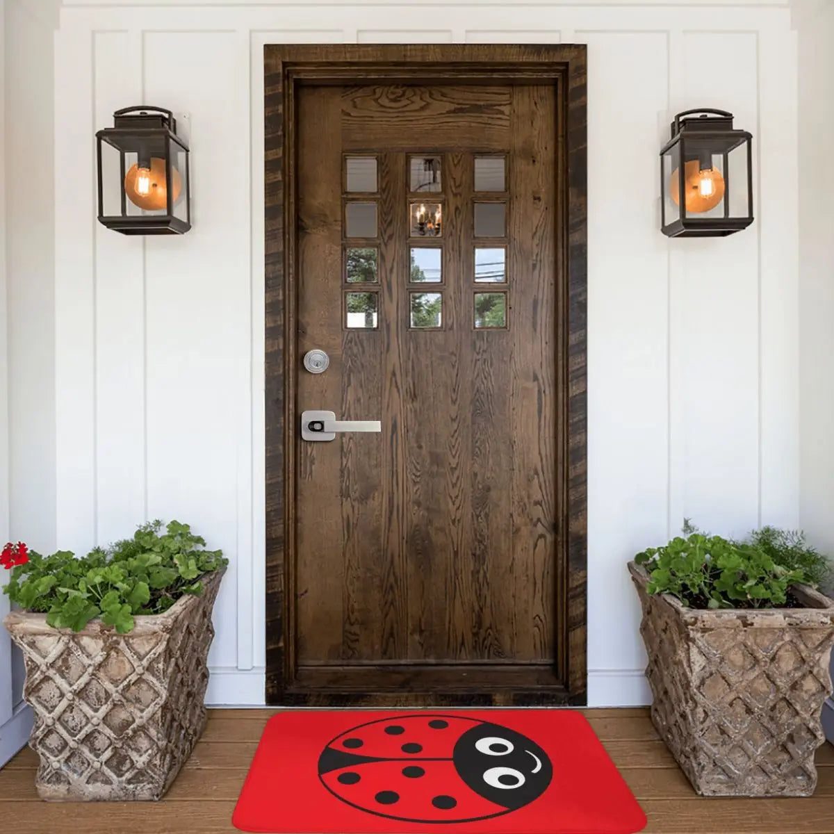 Tapis de bain coccinelle entrée