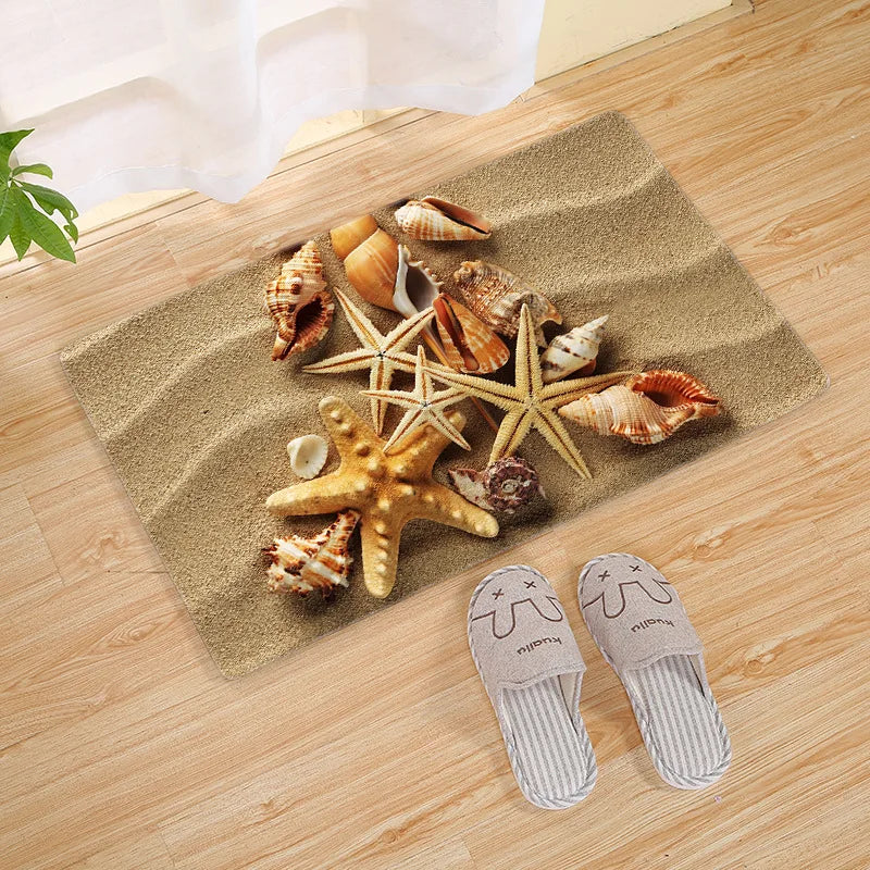 Tapis de bain coquillage polymère 