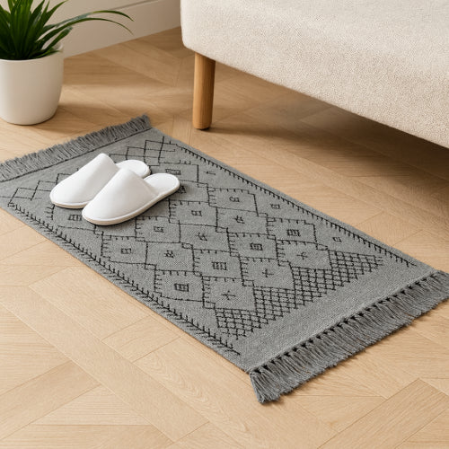 Tapis de bain coton grande taille motif 