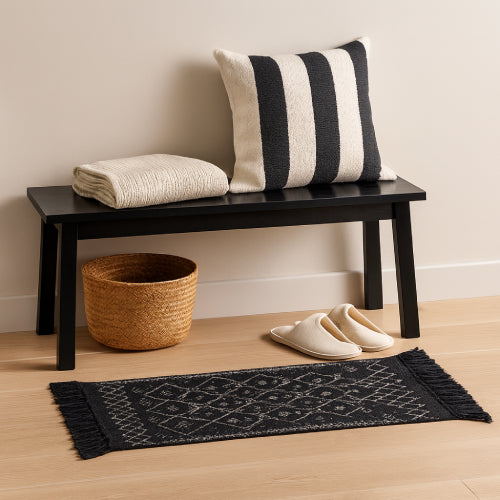 Tapis de bain coton grande taille panier