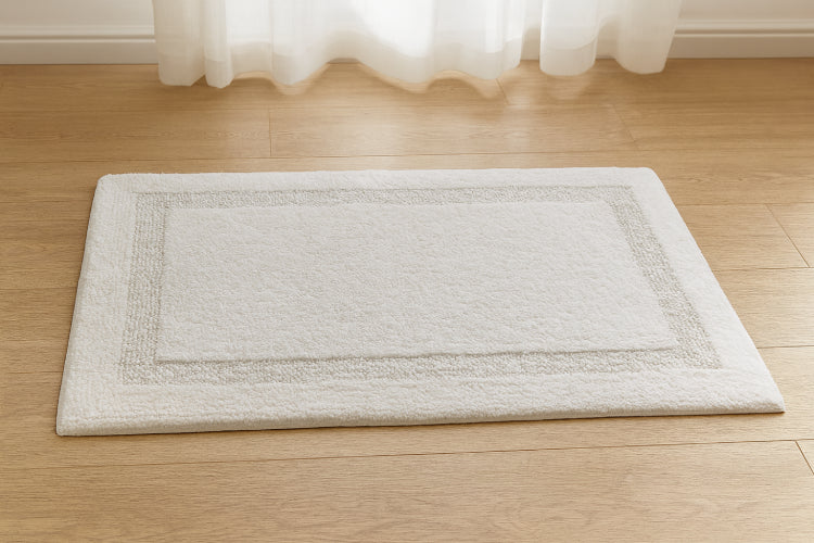 Tapis de bain coton soyeux sol