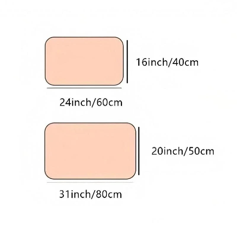 Tapis de bain couleur brique tailles