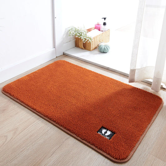 Tapis de bain couleur terracotta