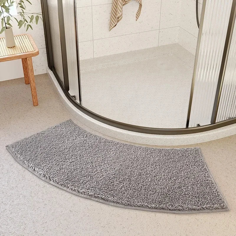 Tapis de bain courbe douche