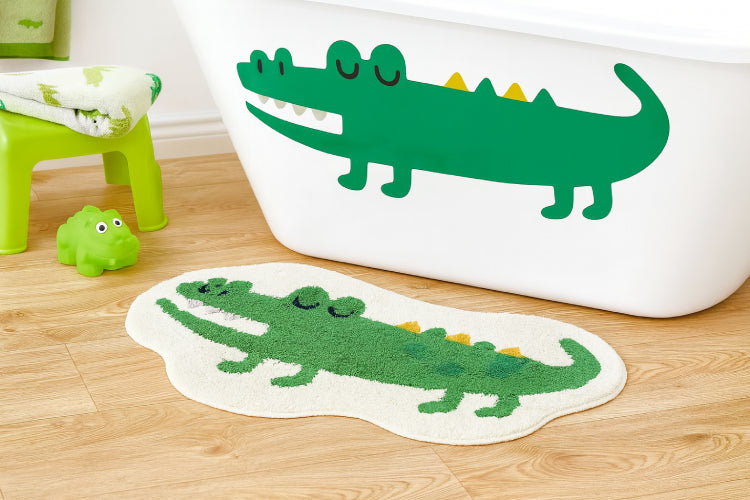 Tapis de bain crocodile  sol 