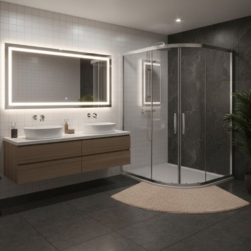 Tapis de bain d'angle lavabo 