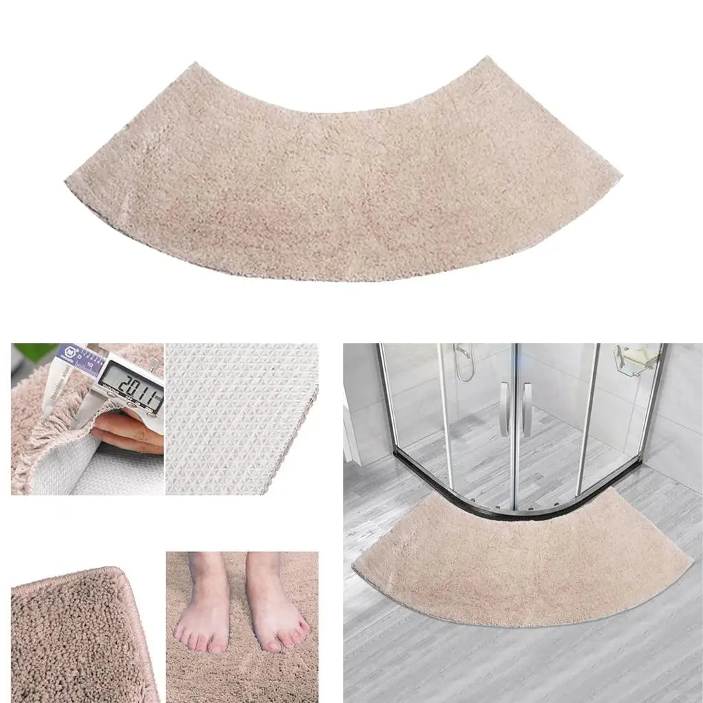 Tapis de bain d'angle pied