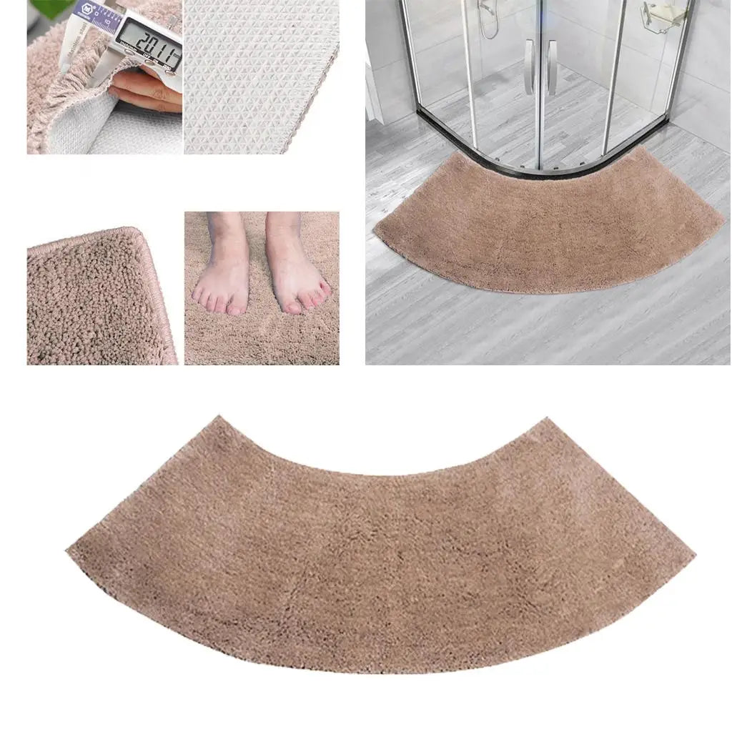 Tapis de bain d'angle pieds
