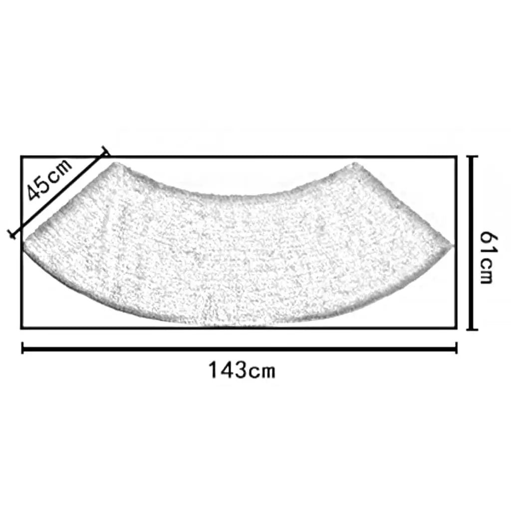 Tapis de bain d'angle tailles