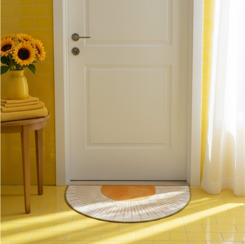 Tapis de bain de soleil porte 