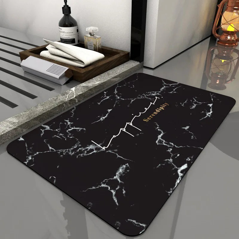 Tapis de bain design original Happiness
