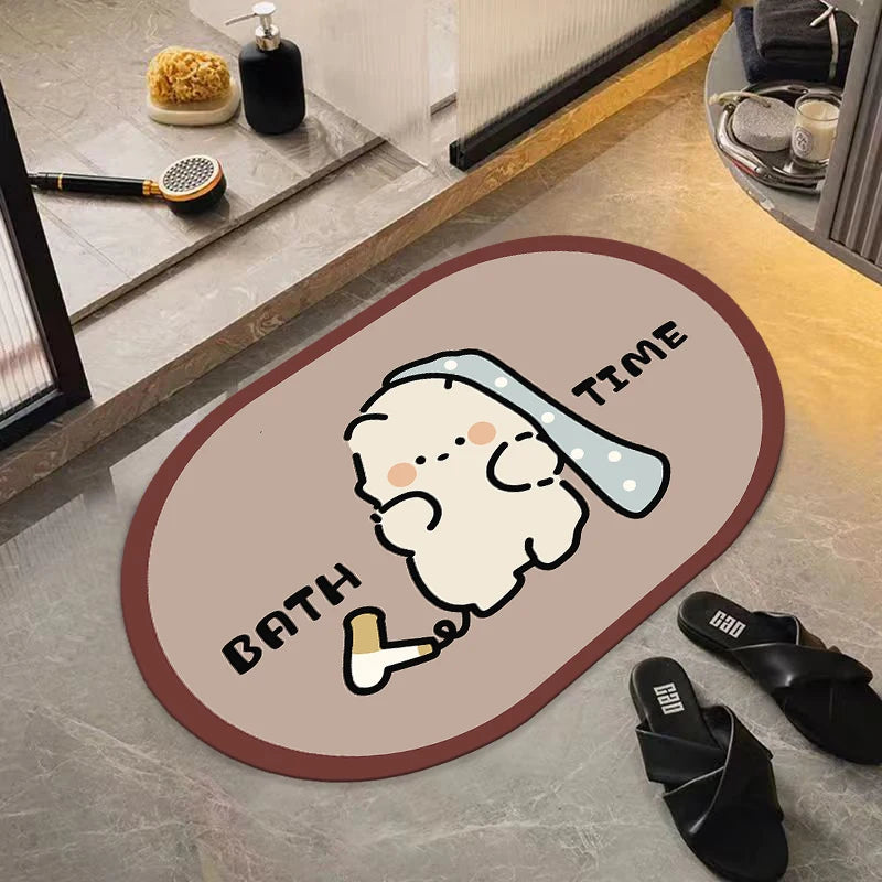 Tapis de bain diatomite 80 cm Bath Time 