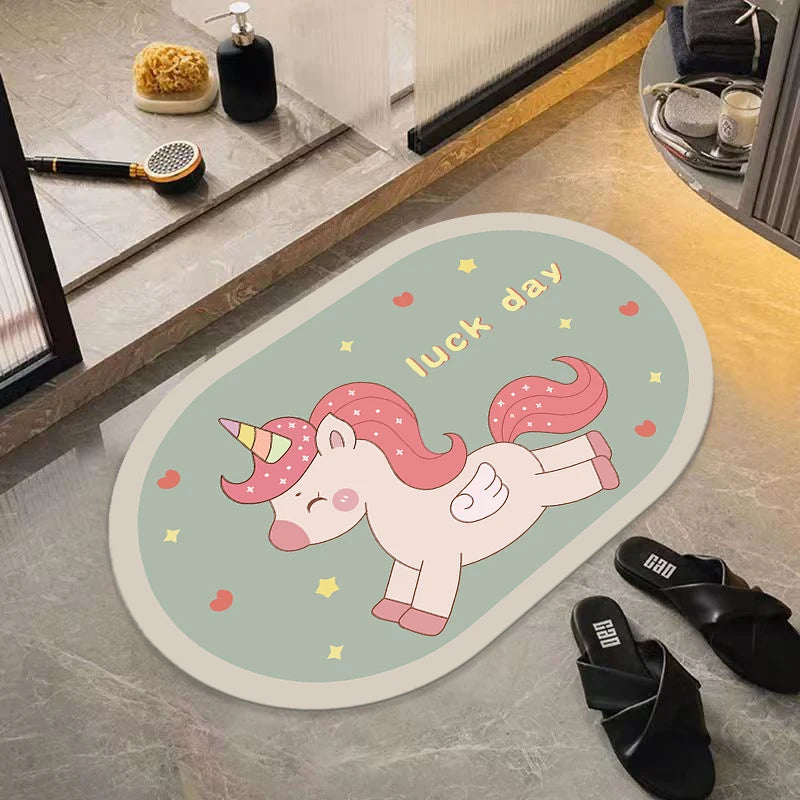 Tapis de bain diatomite 80 cm  Luck Day 
