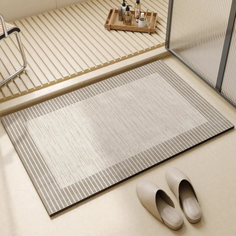 Tapis de bain diatomite grande taille antidérapant