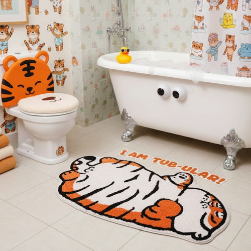 Tapis de bain drôle sol 