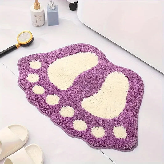 Tapis de bain en forme de pied