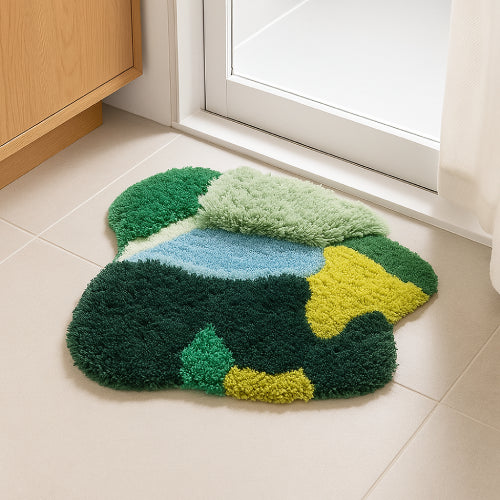 Tapis de bain en mousse végétale  douche 