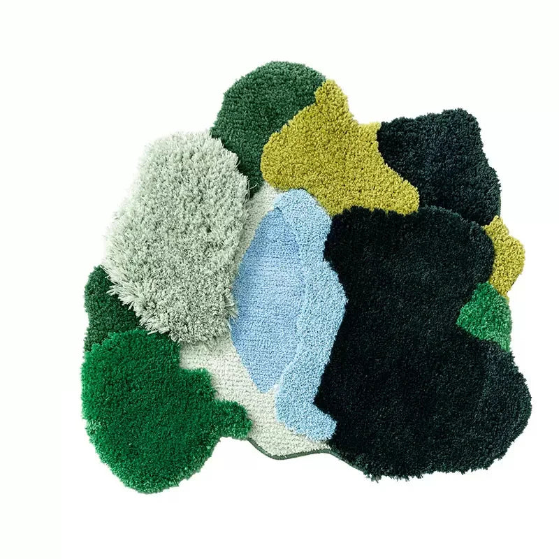 Tapis de bain en mousse végétale forêt 