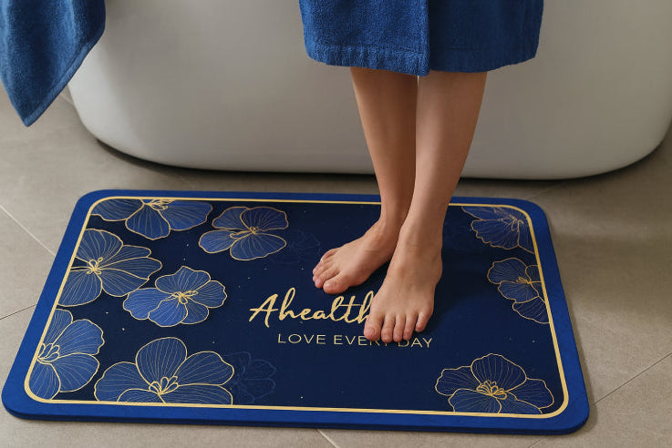 Tapis de bain en pierre diatomite LOVE 