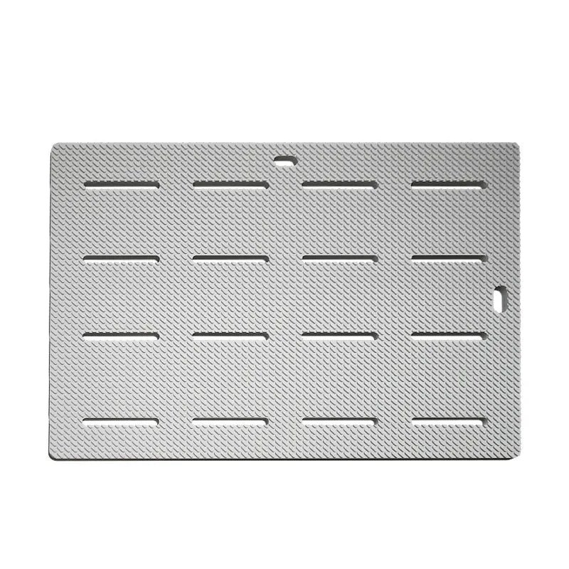 Tapis de bain en plastique gris