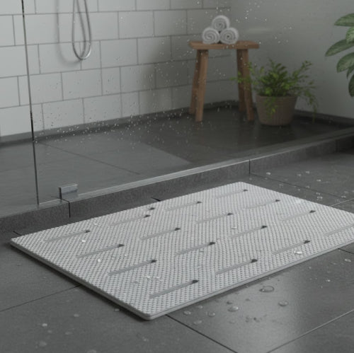 Tapis de bain en plastique vitre 