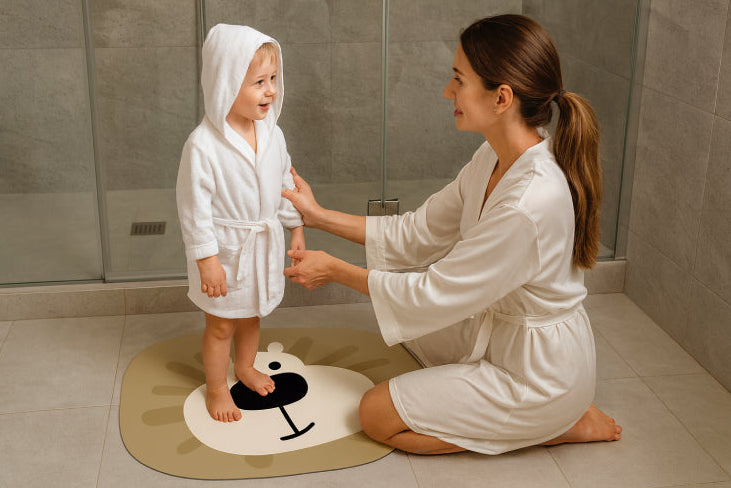 Tapis de bain enfant maman 
