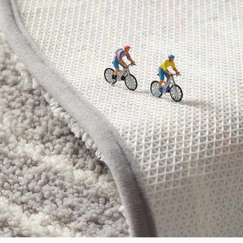 Tapis de bain fleurs antidérapant