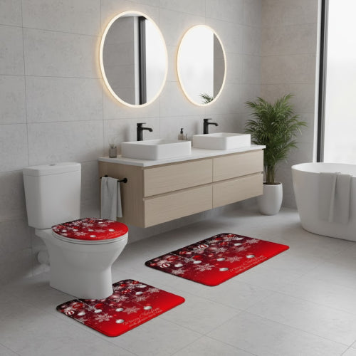 Tapis de bain flocon de neige douche 