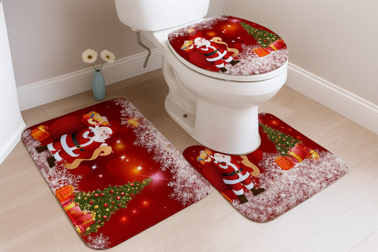 Tapis de bain flocon de neige  vase