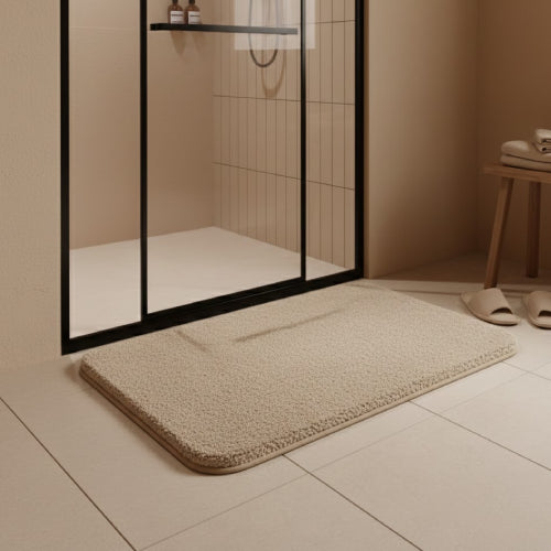 Tapis de bain grande taille kaki