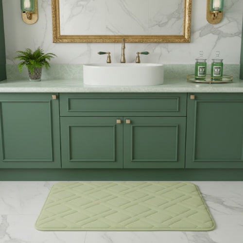 Tapis de bain graphique lavabo 