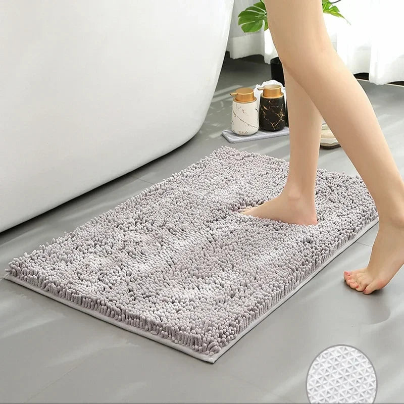 Tapis de bain haute qualité pieds gris