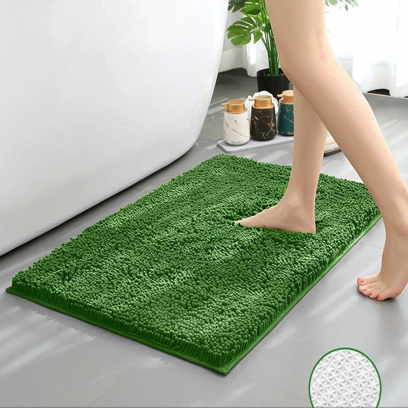 Tapis de bain haute qualité pieds vert