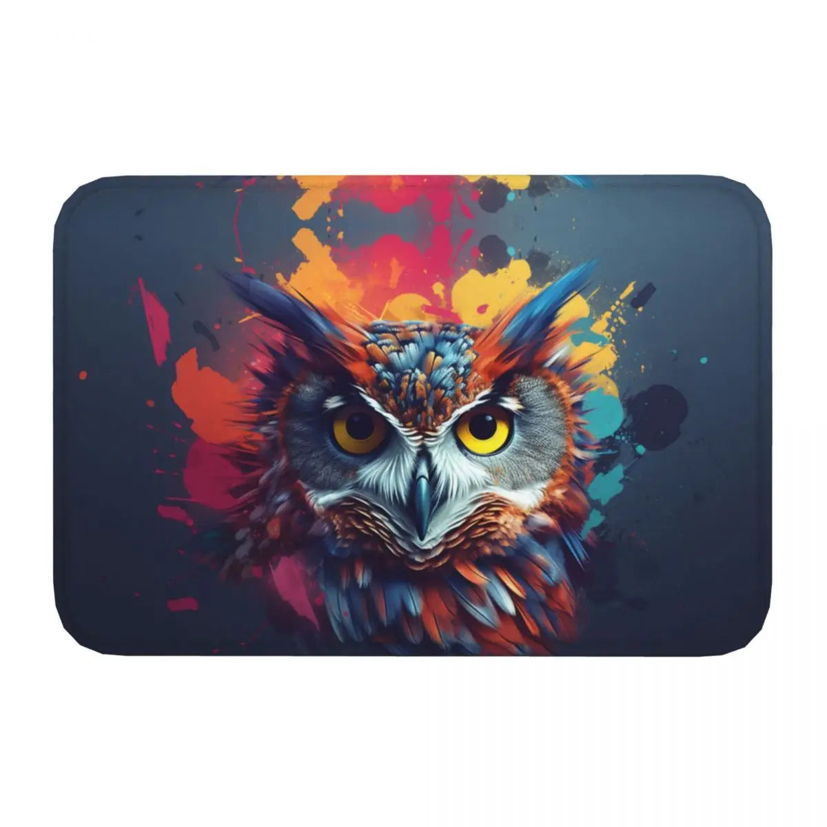 Tapis de bain hibou mystique nuit