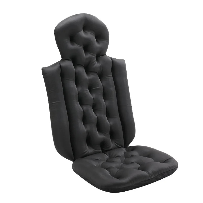 Tapis de bain intégral antidérapant coussin. noir