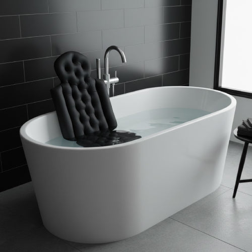 Tapis de bain intégral antidérapant coussin. noir baignoire 