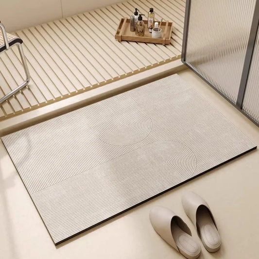 Tapis de bain ivoire