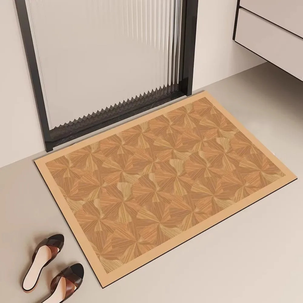 Tapis de bain ivoire antidérapant