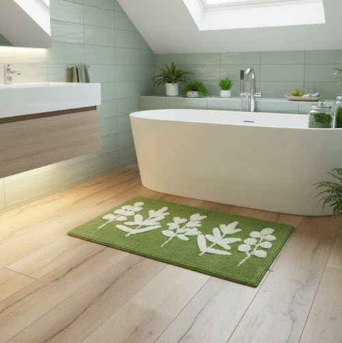 Tapis de bain japonais en algues  sol 