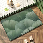 Tapis de bain élégant imprimé feuilles - Vignette | Douceur De Bain