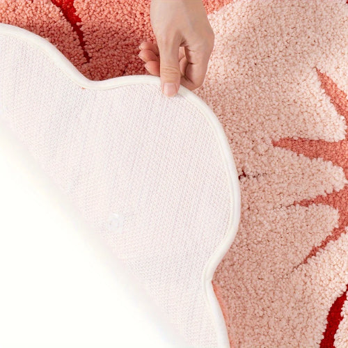 Tapis de bain les deux roses main 