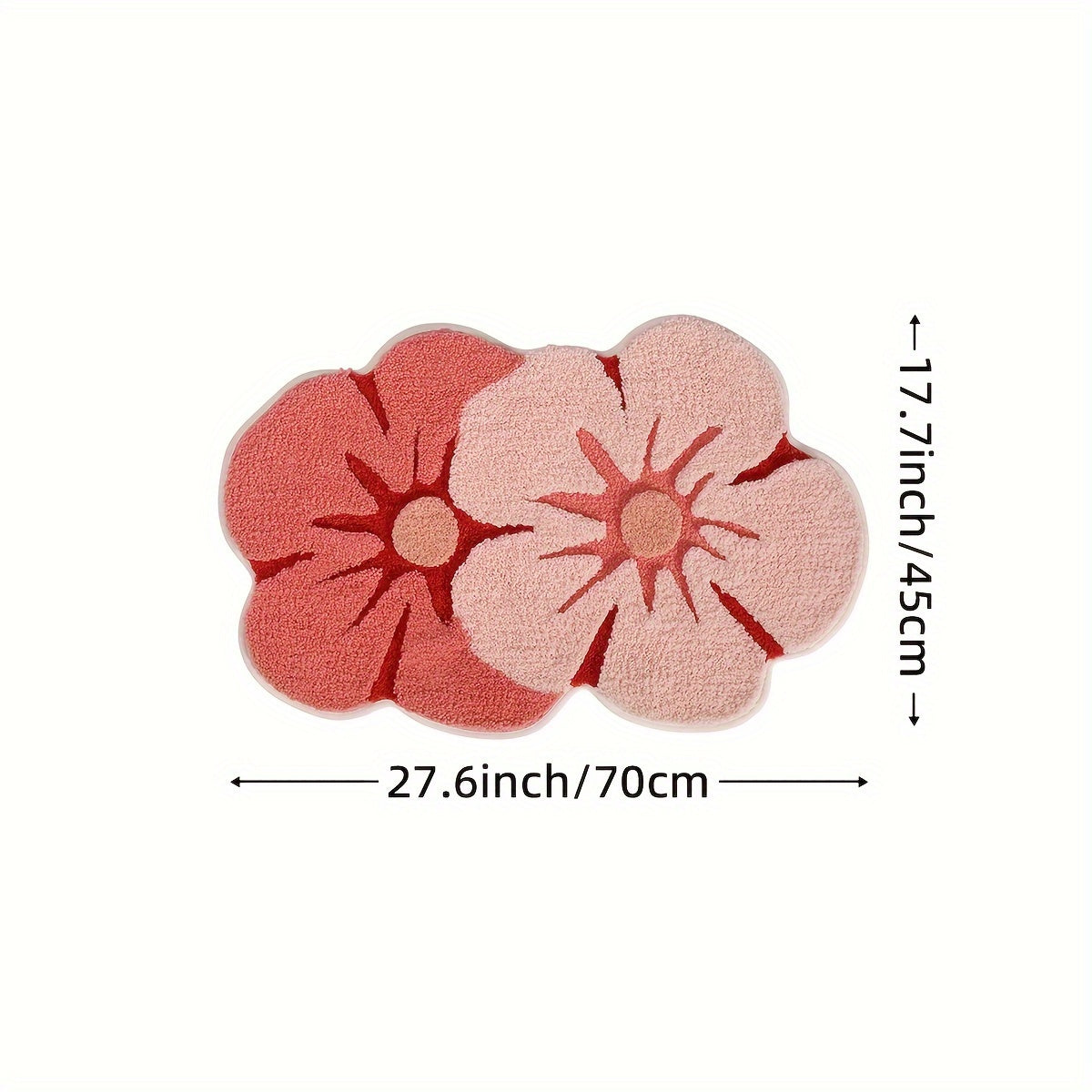 Tapis de bain les deux roses taille 