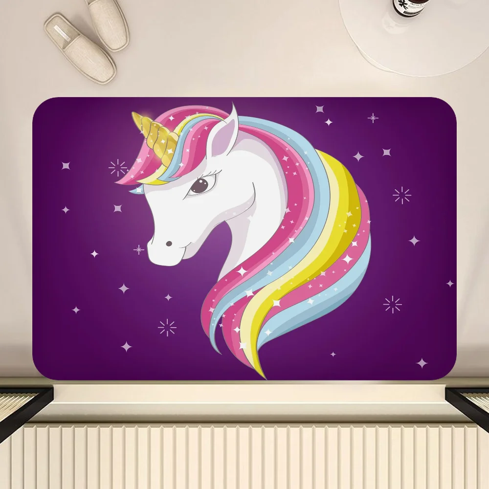 Tapis de bain licorne